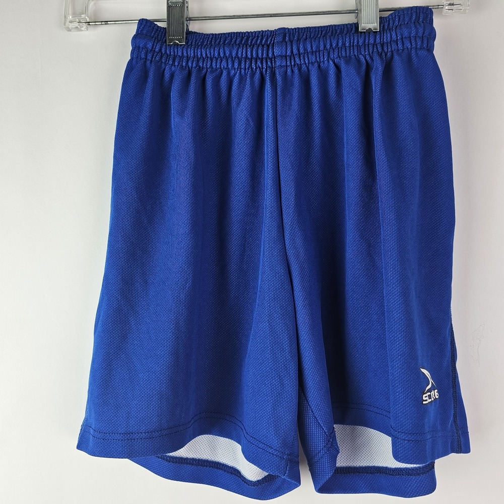 Boys Score‎ Blue Athletic Shorts Youth Medium 10-12 Soccer Sports